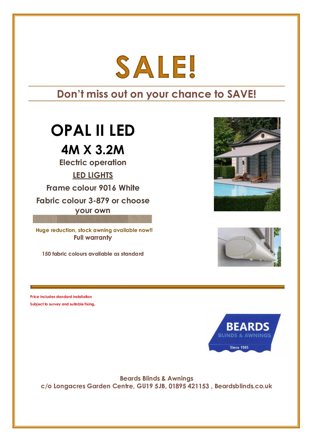 2025 Sale Opal awnings 2 pdf